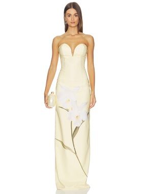 Ursula Gown in Butter Floral Katie May